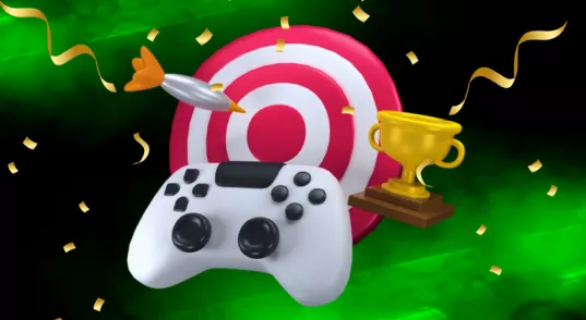 Betify objectif de victoire avec manette et récompenses de jeu